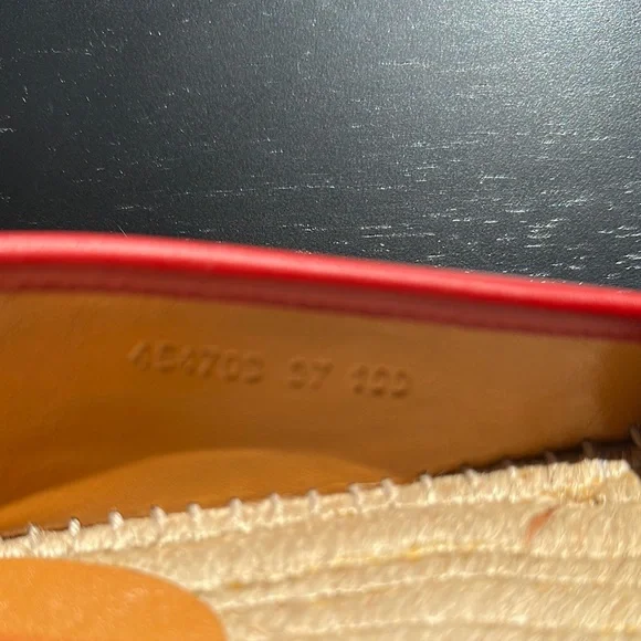 Gucci Red Leather Espadrilles - Picture 10 of 14